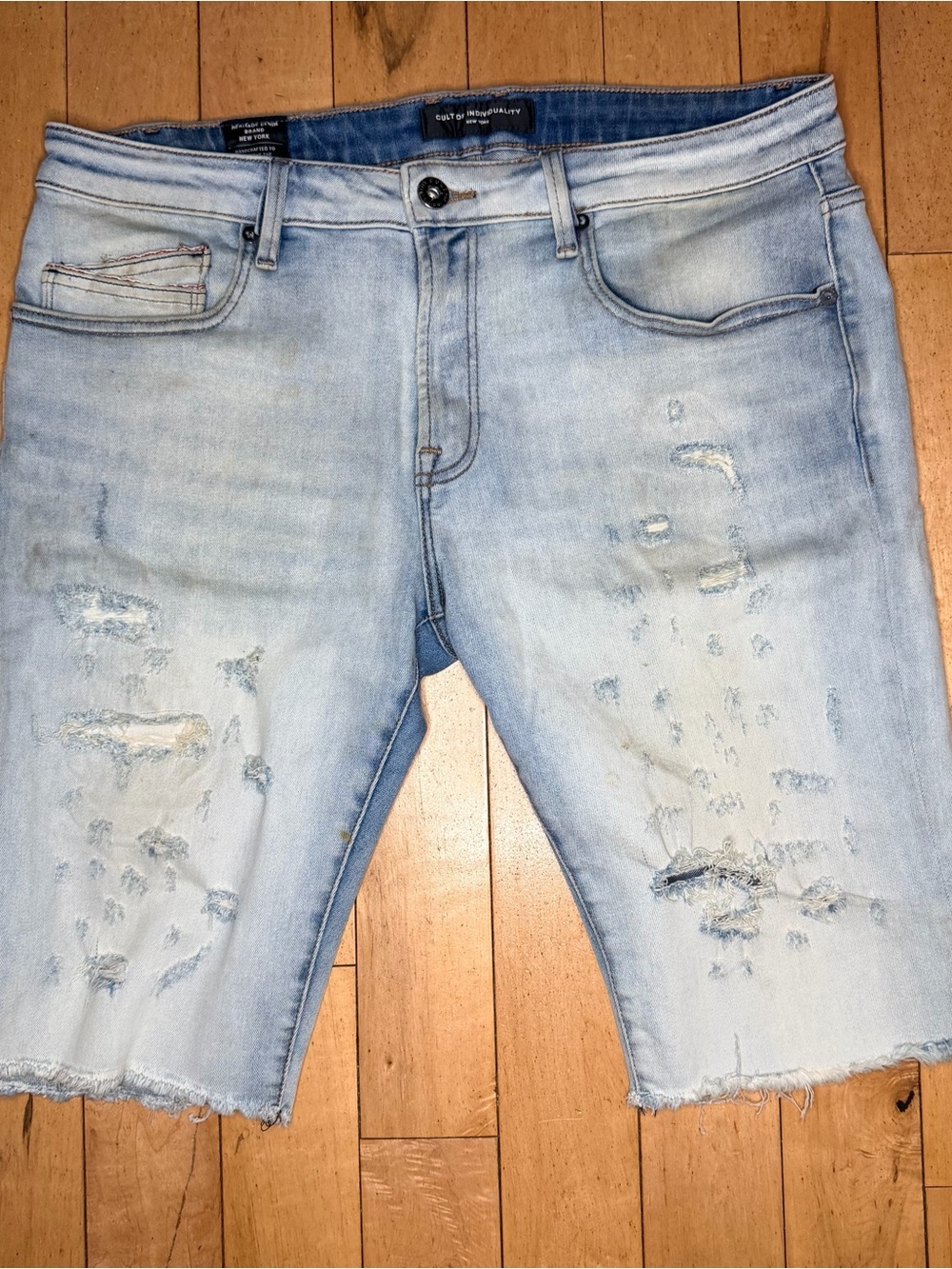Cult of Individuality  Vintage Rebel Shorts Whitewash Men’s 34